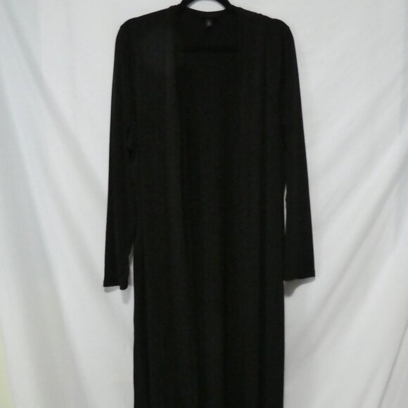 TORRID | size 2 | Black Full Length Long Sleeve Lightweight Open Front Cardigan - Picture 1 of 14
